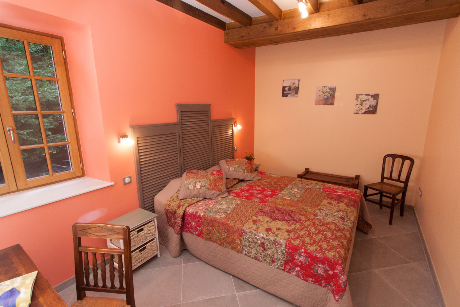 Chambre Prune du gîte Les Pruniers en Sologne