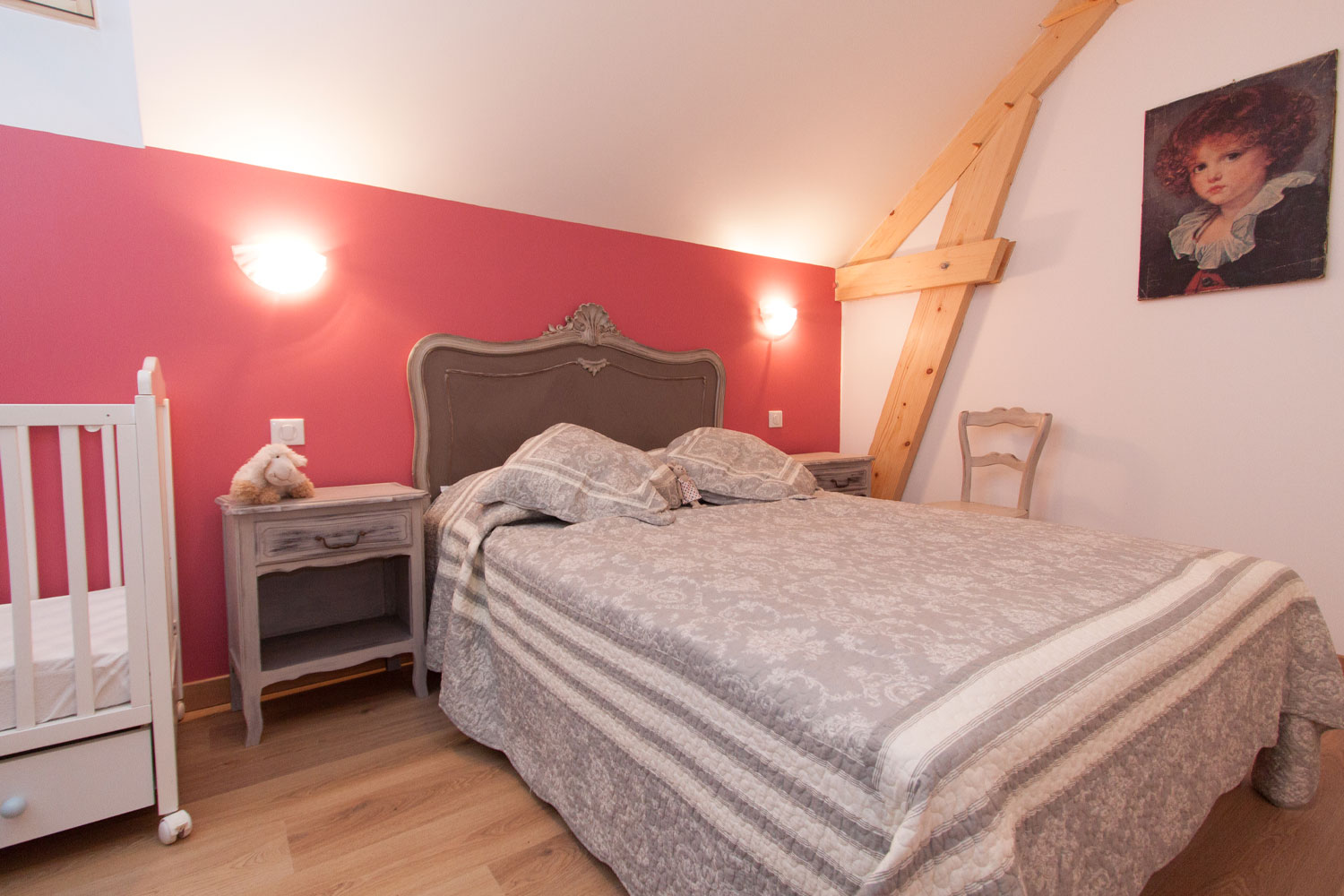 Chambre Quetsches du gîte Les Pruniers en Sologne