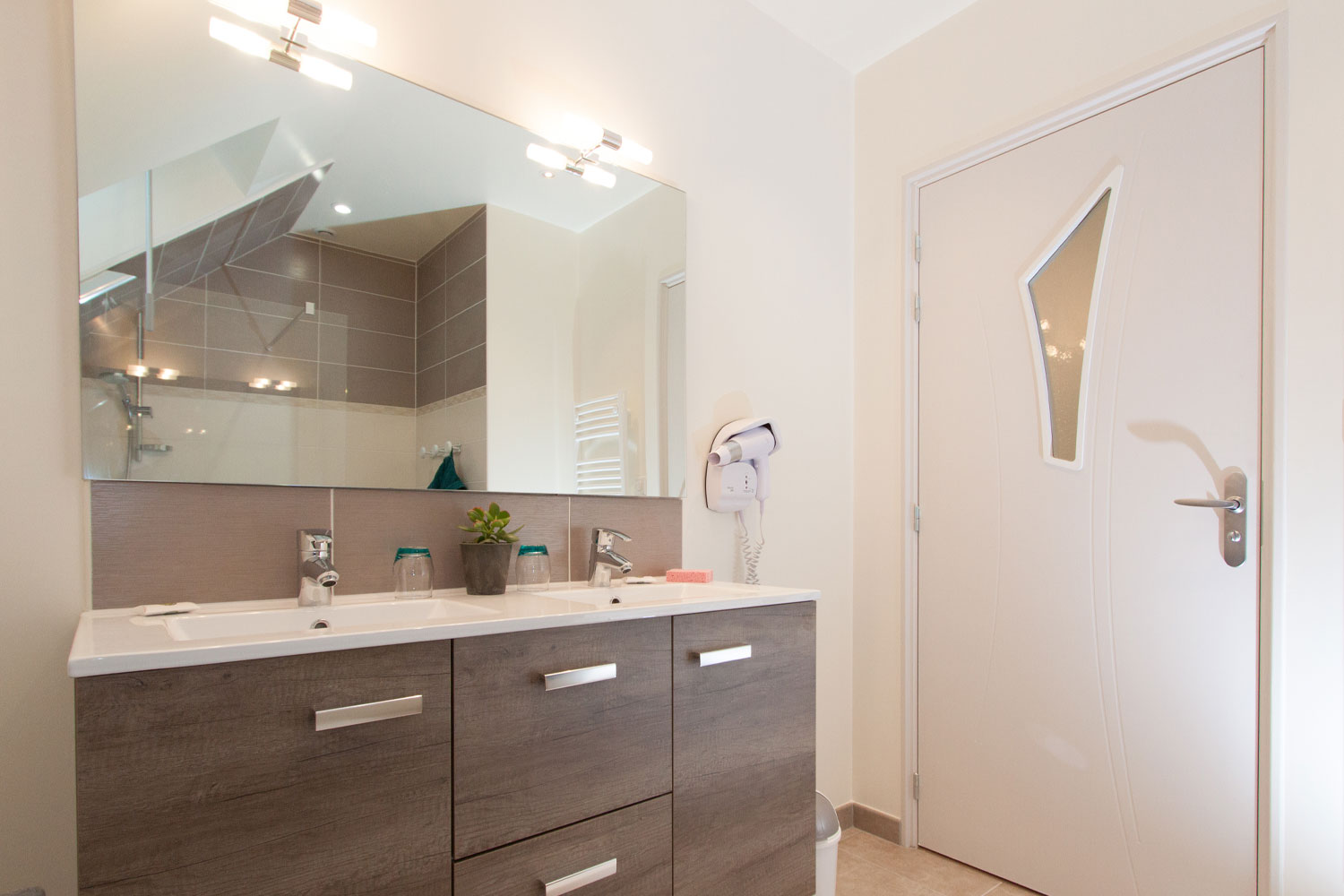 Salle de bain du gîte Les Prunier - Domaine des Merciers