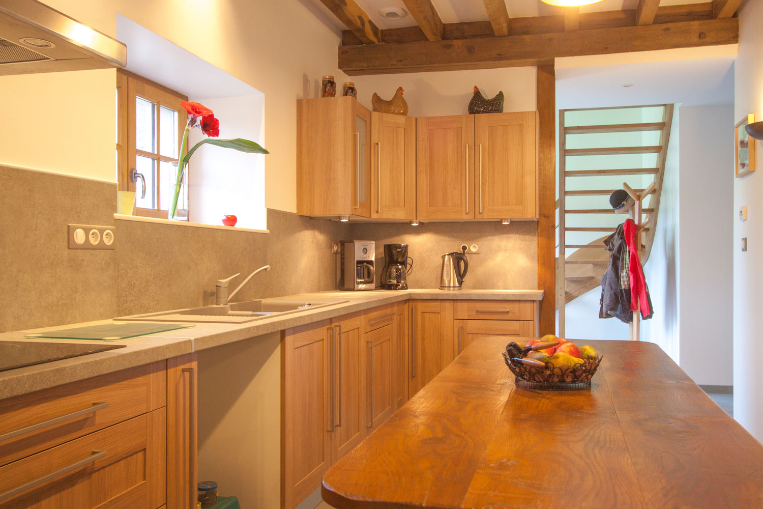 La cuisine du gîte les pruniers de Sologne Domaine des Mercier