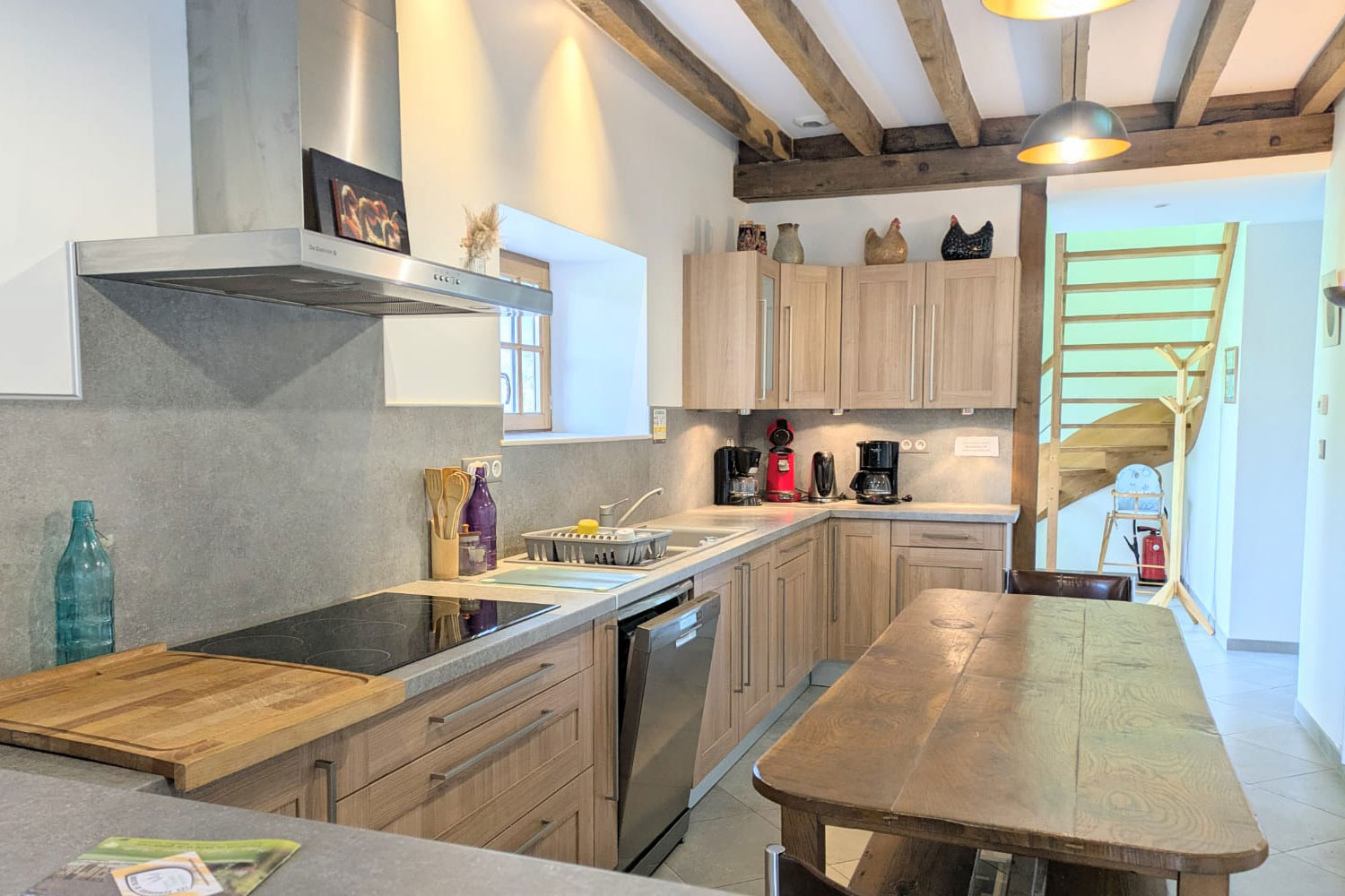 La cuisine du gîte les pruniers de Sologne Domaine des Mercier