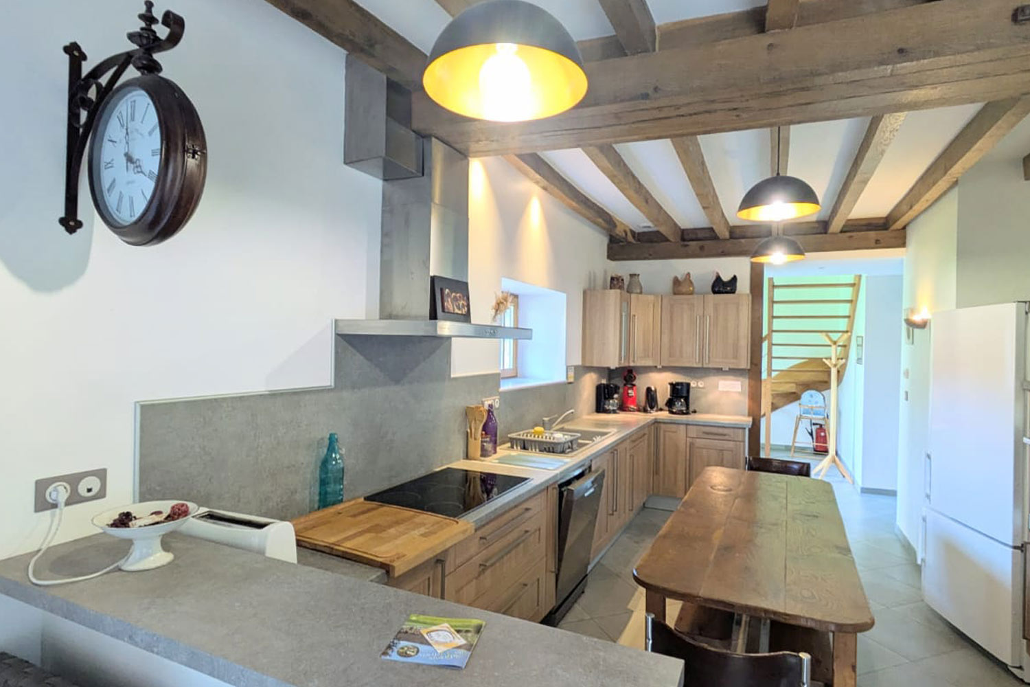 La cuisine du gîte les pruniers de Sologne Domaine des Mercier