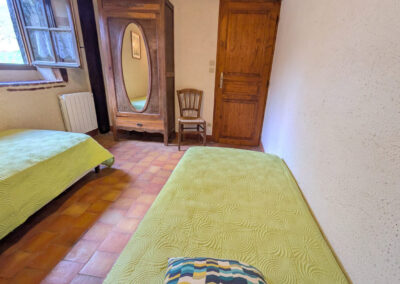 Chambre 2 lits Gîte Les Lavandes
