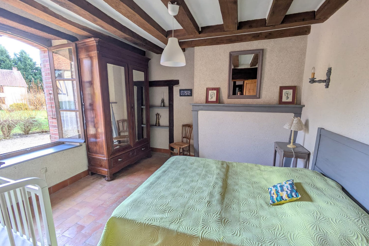 Chambre parentale Gîte Sologne - les Lavandes Domaine des Merciers