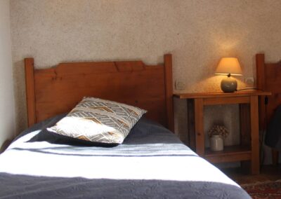 Chambre 2 lits du Gîte Hortensias de Sologne