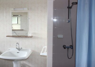 Salle de bain du gîte les Hortensias Sologne