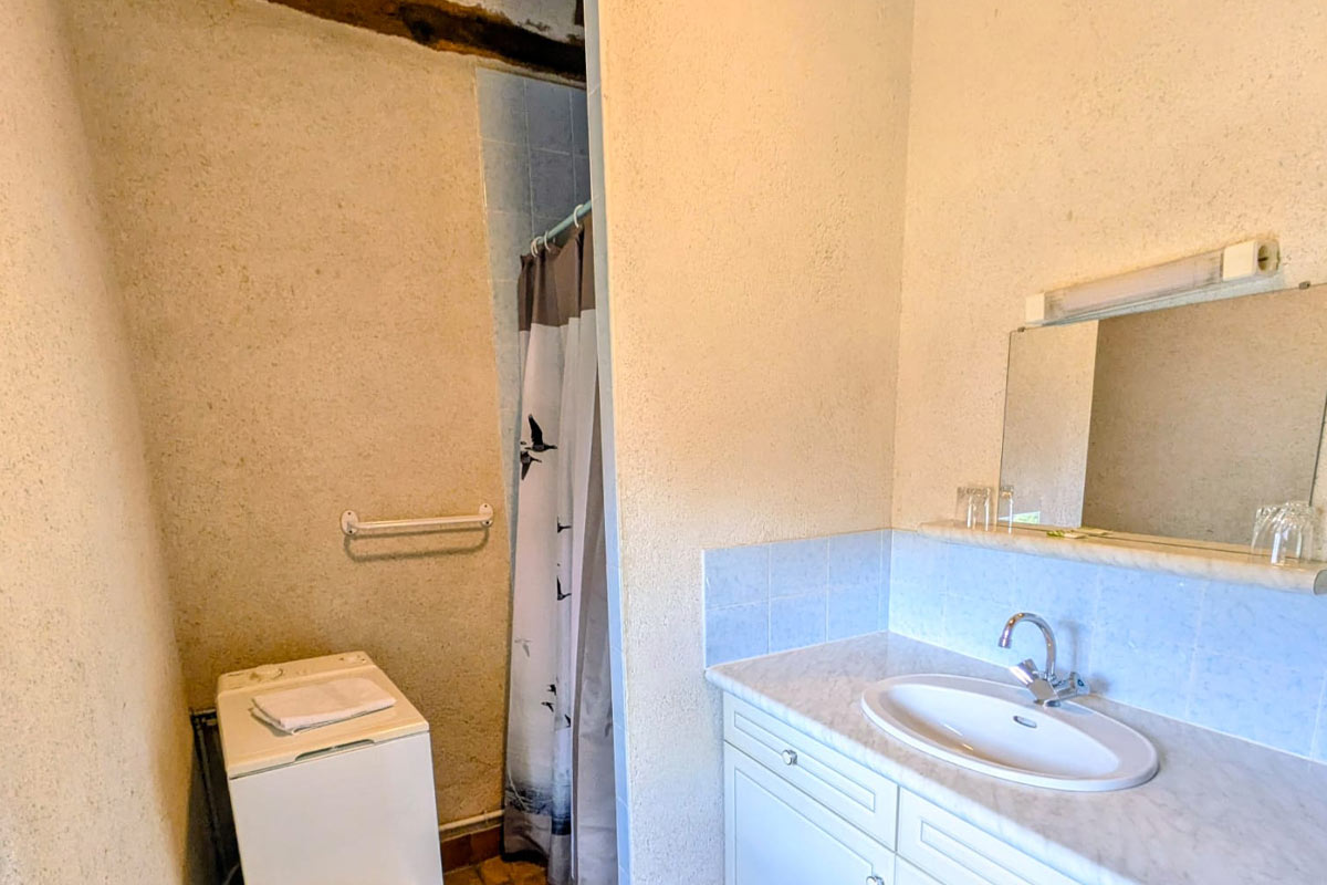 Salle de bain Gite Sologne Les Pommiers<br />
Domaine des Merciers