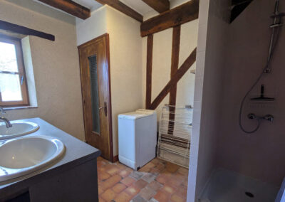 Salle d'eau du Gîte Les Lavandes en Sologne