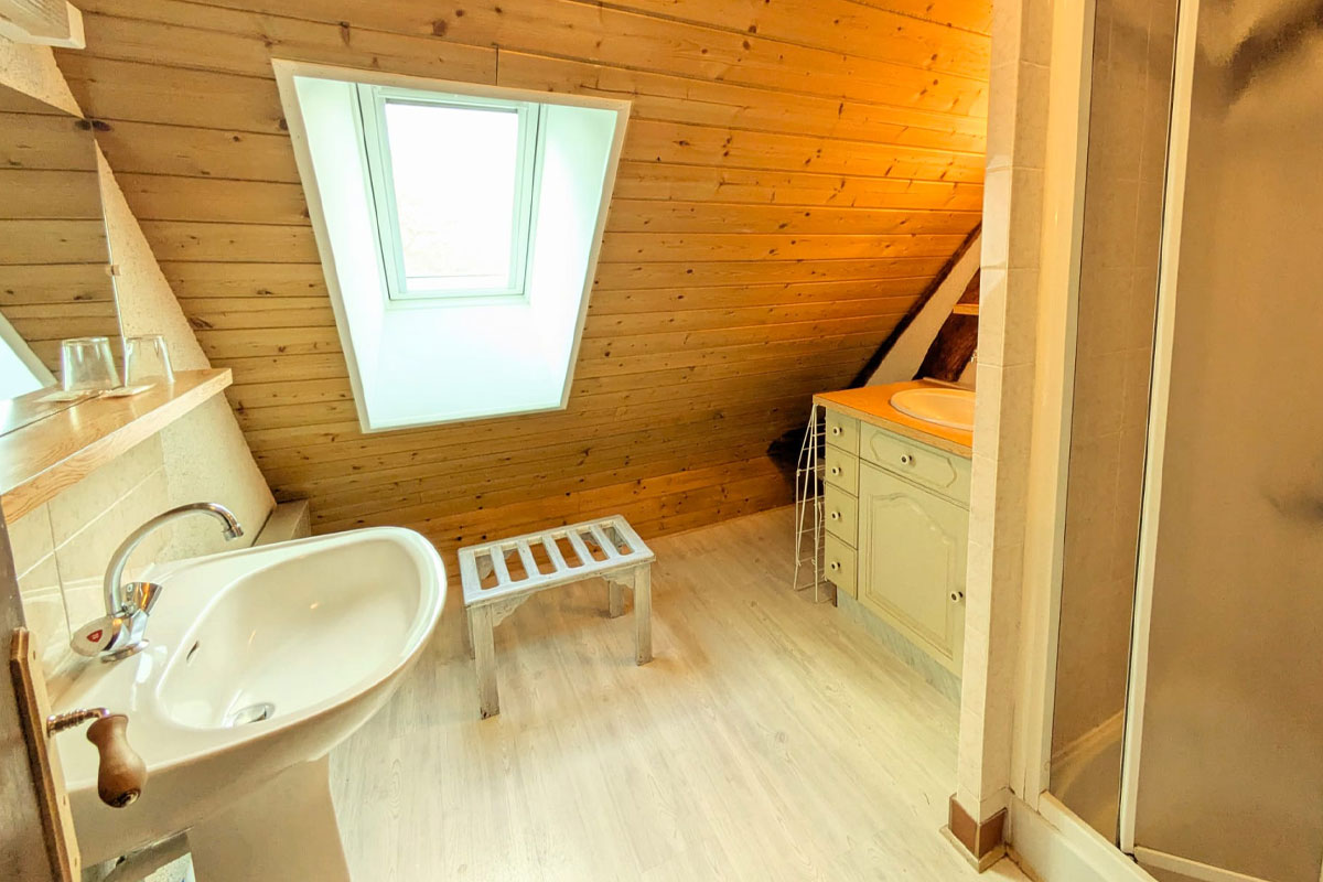 Salle d'eau Gite Sologne Les Pommiers Domaine des Merciers