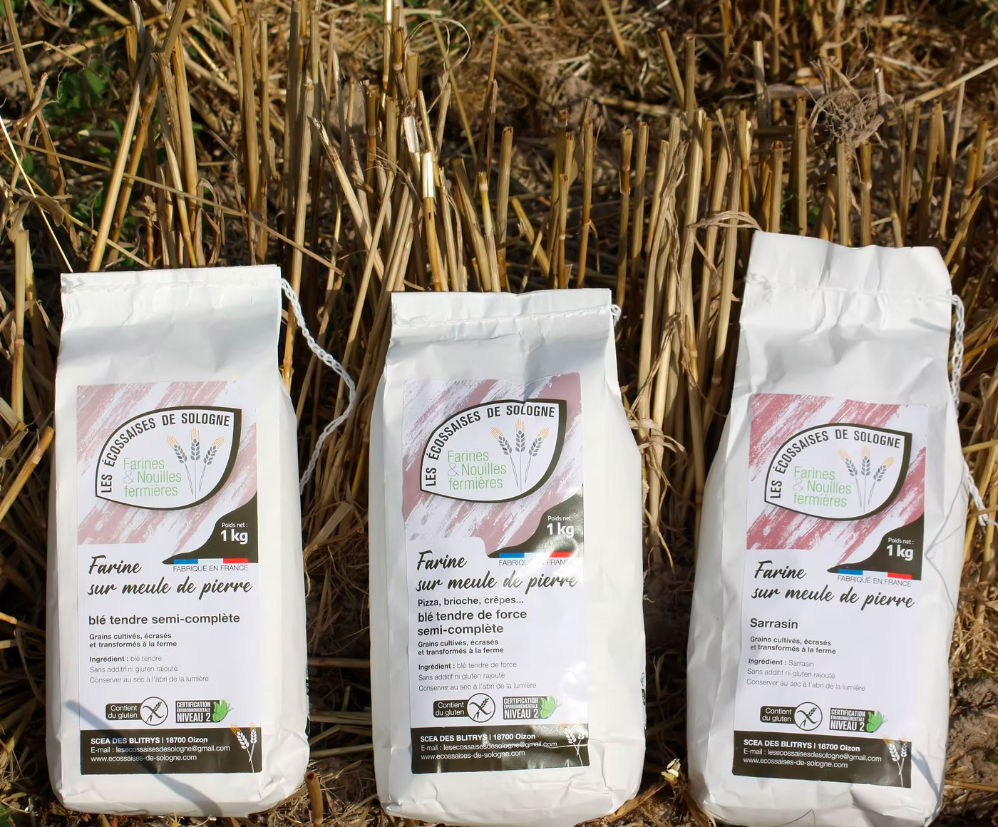 Farines Domaine des Merciers Sologne